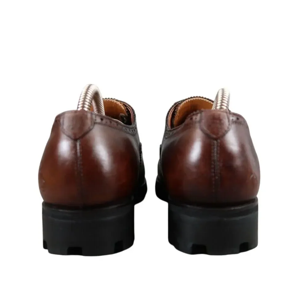 John Fluevog Shoes Mens 8 Oxford Classic Lace Up Brogue Brandenburg Angel Banker